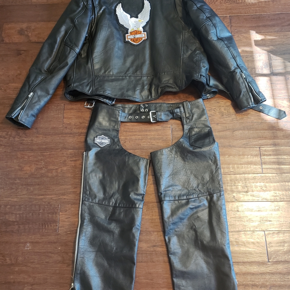 Harley Davidson Chaps and Jacket